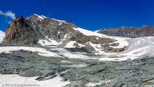 Hohlaubgletscher · Alpes, Alpes valaisannes, Massif de l'Allalin, CH · GPS 46°3'15.06'' N 7°55'52.70'' E · Altitude 2853m