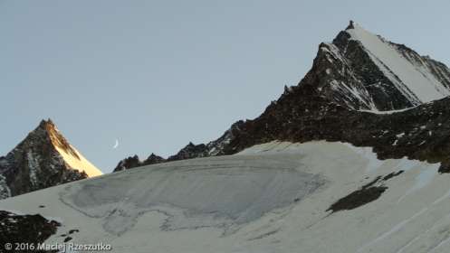 Mischabelhütte · Alpes, Alpes valaisannes, Massif de Michabel, CH · GPS 46°6'34.65'' N 7°53'20.25'' E · Altitude 3324m