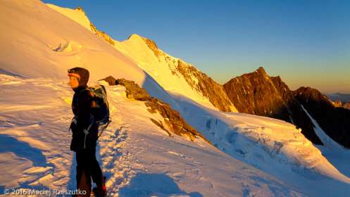 Windjoch · Alpes, Alpes valaisannes, Massif de Michabel, CH · GPS 46°6'57.13'' N 7°52'22.84'' E · Altitude 3854m