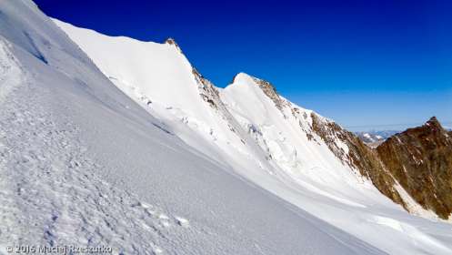 Arête NE du Nadelhorn · Alpes, Alpes valaisannes, Massif de Michabel, CH · GPS 46°6'49.70'' N 7°52'9.82'' E · Altitude 3995m