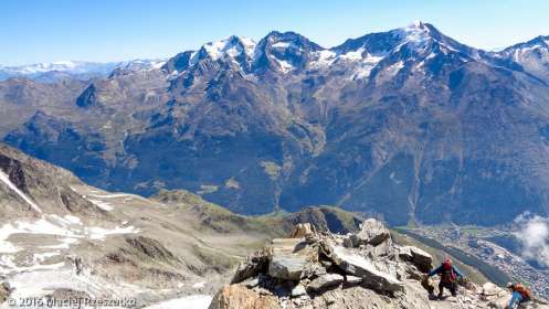 Schwarzhorn · Alpes, Alpes valaisannes, Massif de Michabel, CH · GPS 46°6'36.70'' N 7°53'0.07'' E · Altitude 3565m