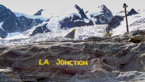 La Jonction · Alpes, Massif du Mont-Blanc, Vallée de Chamonix, FR · GPS 45°52'37.31'' N 6°51'28.36'' E · Altitude 2589m