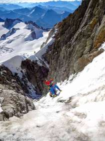 Couloir d'accès au Col du Diable · Alpes, Massif du Mont-Blanc, FR · GPS 45°51'14.92'' N 6°53'35.85'' E · Altitude 3955m
