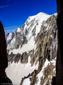 Mont Blanc depuis la Brèche Chaubert · Alpes, Massif du Mont-Blanc, FR · GPS 45°51'15.16'' N 6°53'35.34'' E · Altitude 4016m
