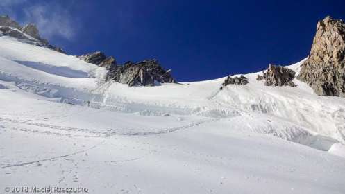 Descente par la face N du Mont Maudit · Alpes, Massif du Mont-Blanc, Vallée de Chamonix, FR · GPS 45°51'2.89'' N 6°52'31.91'' E · Altitude 4128m