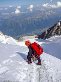 Descente par la face N du Mont Maudit · Alpes, Massif du Mont-Blanc, Vallée de Chamonix, FR · GPS 45°51'4.51'' N 6°52'29.44'' E · Altitude 4091m