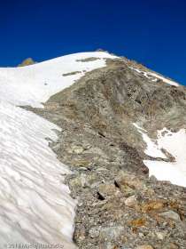 Derniers 200 mètres · Alpes, Massif du Mont-Blanc, Val Veny, IT · GPS 45°47'21.33'' N 6°50'13.26'' E · Altitude 3203m