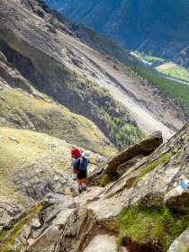 Dans la montée à Domhutte · Alpes, Alpes valaisannes, Massif des Mischabels, CH · GPS 46°6'13.08'' N 7°48'45.14'' E · Altitude 2615m