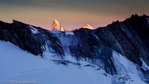 Face Nord du Dom · Alpes, Alpes valaisannes, Massif des Mischabels, CH · GPS 46°6'16.52'' N 7°51'4.50'' E · Altitude 3675m