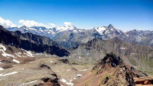 Vue depuis le Mont Ross de Comboé · Alpes, Alpes grées, Val d'Aoste, IT · GPS 45°40'42.92'' N 7°22'21.86'' E · Altitude 3226m