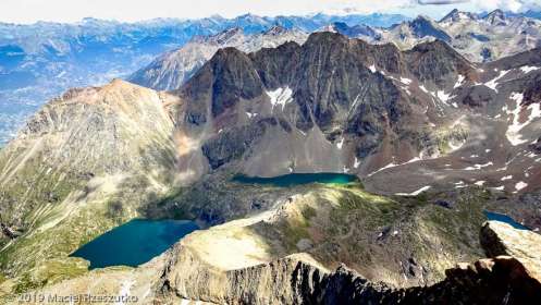 Vue depuis le sommet du Mont Emilius · Alpes, Alpes grées, Val d'Aoste, IT · GPS 45°40'43.86'' N 7°23'5.43'' E · Altitude 3475m