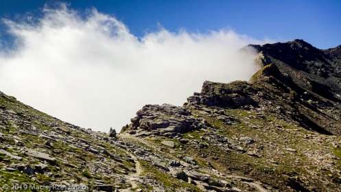 Dans la montée de la Testa Grigia · Alpes, Val d'Aoste, Vallée d'Ayas, IT · GPS 45°49'11.42'' N 7°47'14.79'' E · Altitude 2777m