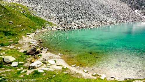 Lac Pinter · Alpes, Val d'Aoste, Vallée d'Ayas, IT · GPS 45°49'0.84'' N 7°46'50.77'' E · Altitude 2642m
