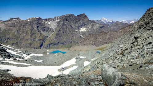 Vue depuis le Col Leynir · Alpes, Val d'Aoste, Parc National du Grand Paradis, IT · GPS 45°31'4.99'' N 7°8'24.54'' E · Altitude 3046m