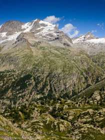 Vue sur le Massif du Grand Paradis · Alpes, Val d'Aoste, Parc National du Grand Paradis, IT · GPS 45°31'31.58'' N 7°10'51.71'' E · Altitude 2465m