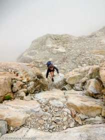 Dans la montée au bivouac Gino Rainetto · Alpes, Massif du Mont-Blanc, Val Vény, IT · GPS 45°47'4.92'' N 6°50'33.24'' E · Altitude 2815m