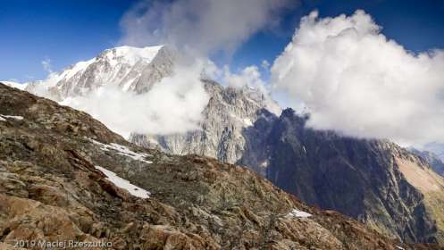 Arrivé au bivouac Gino Rainetto · Alpes, Massif du Mont-Blanc, Val Vény, IT · GPS 45°47'8.15'' N 6°50'24.51'' E · Altitude 3047m
