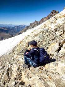 Dans la descente du Petit Mont Blanc · Alpes, Massif du Mont-Blanc, Val Vény, IT · GPS 45°47'25.87'' N 6°50'5.24'' E · Altitude 3296m