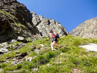 Dans la descente du bivouac Gino Rainetto · Alpes, Massif du Mont-Blanc, Val Vény, IT · GPS 45°46'52.46'' N 6°50'51.00'' E · Altitude 2574m