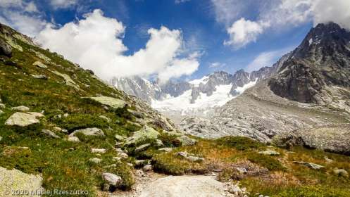 Dans la montée au Refuge du Couvercle · Alpes, Massif du Mont-Blanc, FR · GPS 45°54'15.27'' N 6°57'35.86'' E · Altitude 2397m