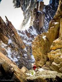 Escalade de l'Aiguille du Jardin · Alpes, Massif du Mont-Blanc, FR · GPS 45°55'59.88'' N 6°58'38.97'' E · Altitude 3894m