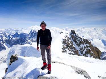 Mont-Blanc du Tacul en solo · Alpes, Massif du Mont-Blanc, Vallée de Chamonix, FR · GPS 45°51'23.73'' N 6°53'16.54'' E · Altitude 4306m