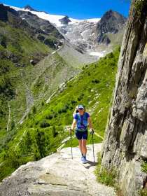 Reco de la MCC · Alpes, Massif du Mont-Blanc, Parcours de la MCC, CH · GPS 46°1'21.16'' N 7°0'19.92'' E · Altitude 2085m