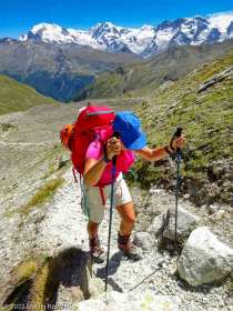 Zinalrothorn 4221m · Alpes, Alpes valaisannes, CH · GPS 46°2'32.30'' N 7°42'19.33'' E · Altitude 2742m