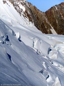 Windjoch · Alpes, Alpes valaisannes, Massif de Michabel, CH · GPS 46°6'57.08'' N 7°52'22.25'' E · Altitude 3857m