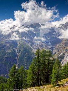Dans la montée à Domhutte · Alpes, Alpes valaisannes, Massif des Mischabels, CH · GPS 46°6'13.18'' N 7°48'25.36'' E · Altitude 2219m