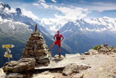 La Tête aux Vents, la dernière difficulté pendant l’UTMB, l’intégralité du massif du Mont-Blanc derrière · Alpes, Aiguilles Rouges, Vallée de Chamonix, FR · GPS 45°58'56.92'' N 6°54'23.49'' E · Altitude 2108m