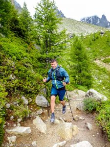 Stage Trail Découverte J2 · Alpes, Massif du Mont-Blanc, Vallée de Chamonix, FR · GPS 45°55'3.77'' N 6°54'9.75'' E · Altitude 2070m