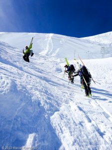 Mont-Blanc du Tacul en solo · Alpes, Massif du Mont-Blanc, Vallée de Chamonix, FR · GPS 45°51'33.76'' N 6°52'55.50'' E · Altitude 4096m