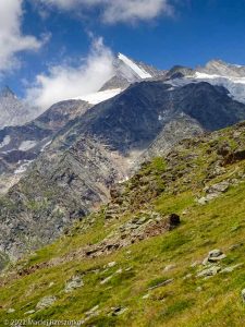 Lenzspitze et Nadelgrat · Alpes, Alpes valaisannes, Massif des Mischabels, CH · GPS 46°6'52.56'' N 7°54'56.75'' E · Altitude 2342m