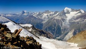 Lenzspitze et Nadelgrat · Alpes, Alpes valaisannes, Massif des Mischabels, CH · GPS 46°7'0.79'' N 7°51'1.91'' E · Altitude 3885m