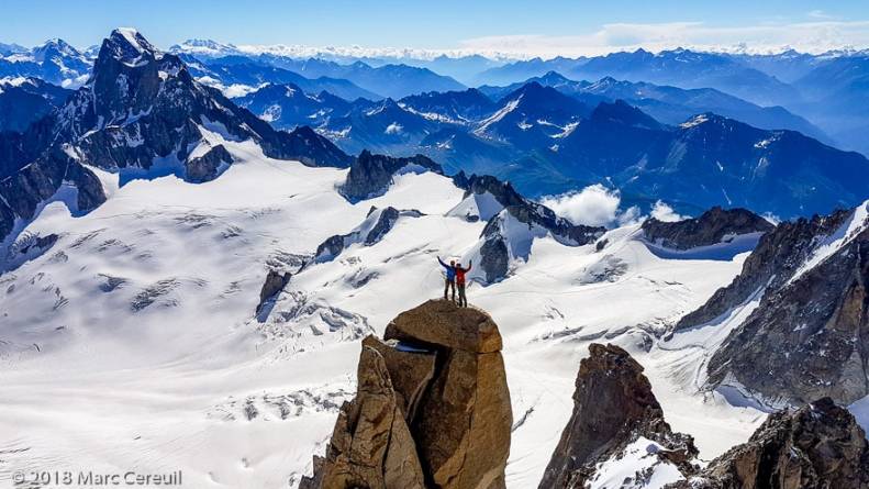 Corne du Diable depuis la Pointe Chaubert · Alpes, Massif du Mont-Blanc, FR · GPS 45°51'14.90'' N 6°53'35.87'' E · Altitude 4000m